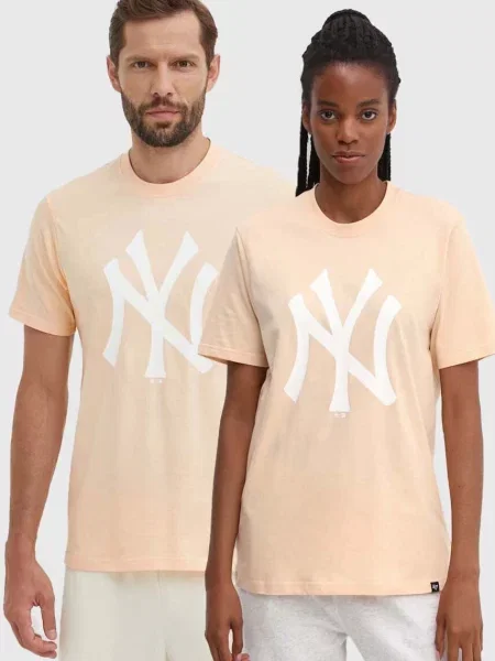 Тениска 47 brand MLB New York Yankees с принт оранжево