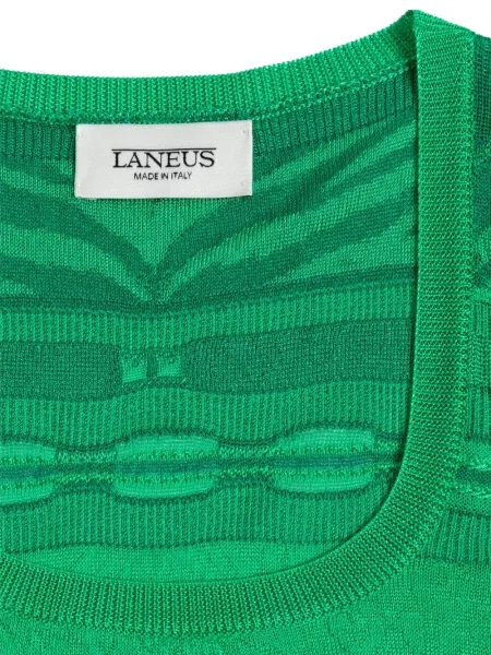 Top Laneus tricotate verde