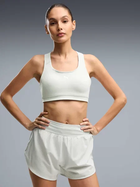 Спортивный топ Puma для бега зеленый