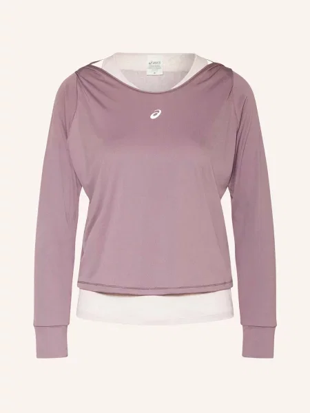 Běžecké tričko s dlouhým rukávem Asics růžové