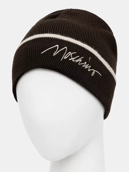 Шапка Moschino коричневая