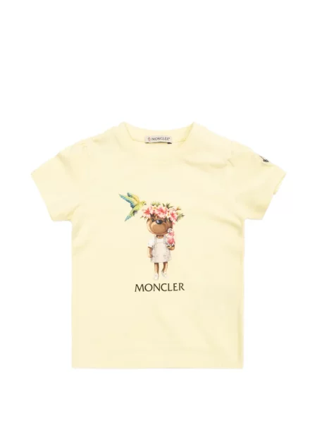 Koszulka dziecięca Moncler Enfant żółta