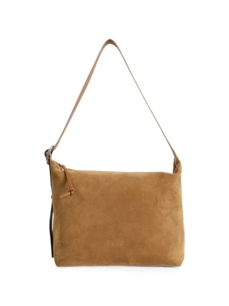 Geantă Loewe din piele de căprioară maro