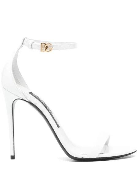 Sandale Dolce & Gabbana din piele alb