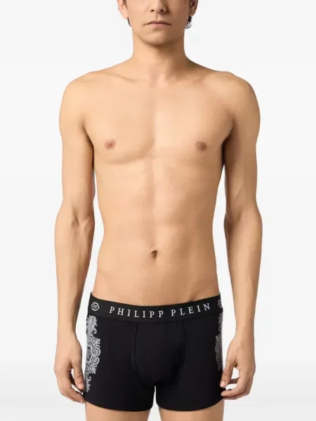 Boxeri Philipp Plein cu autograf negru