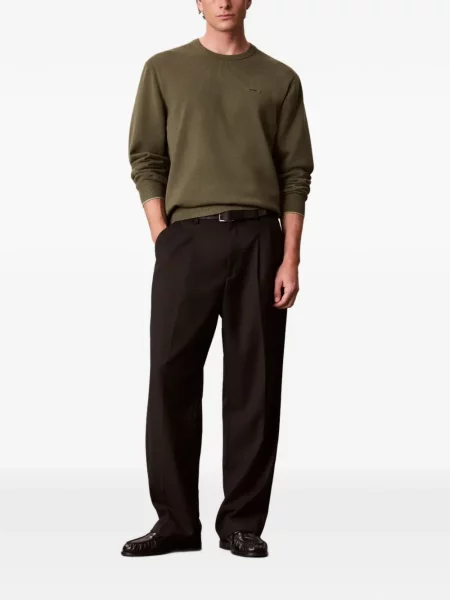 Pulover Calvin Klein cu autograf verde