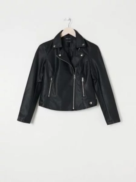 Sinsay Bunda biker sříbrná