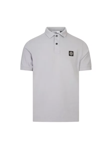 Koszulka polo Stone Island z kamieniami szara