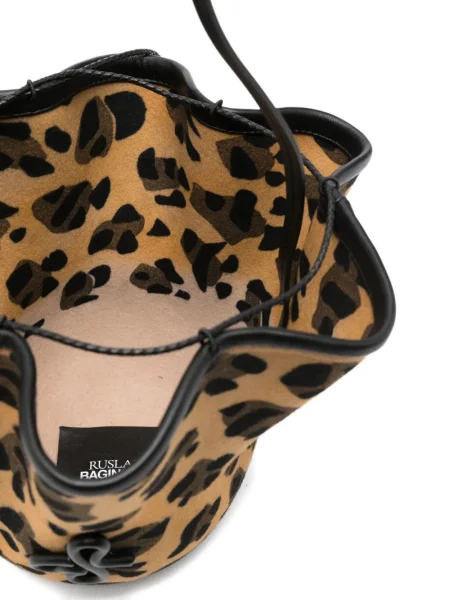 Geantă Ruslan Baginskiy cu imagine cu model leopard maro