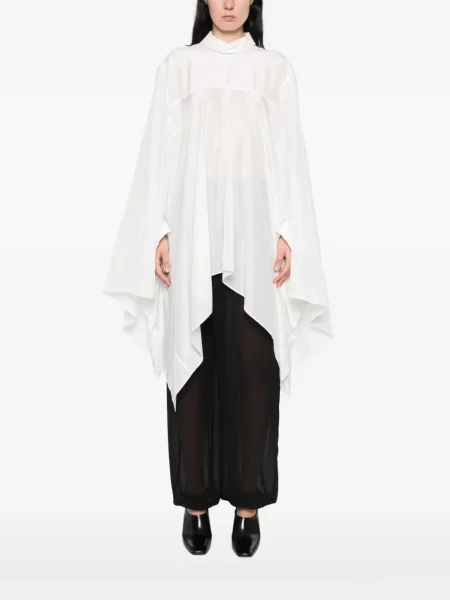 Bluză Lanvin asimetrică alb