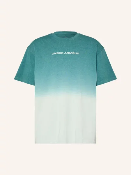 Under Armour Oversized Tričko Ua Heavyweight Gradient / mátová zelená