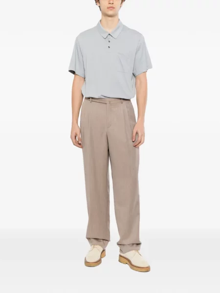Tricou polo James Perse gri