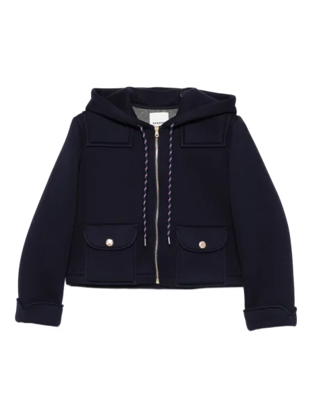 Geacă Sandro cu glugă albastru