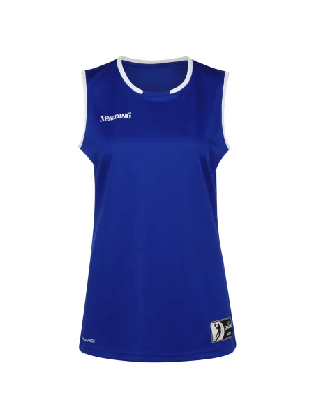 SPALDING Tricou funcțional Move bleumarin alb