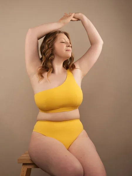 Верхня частина купальника brabrabra поліамід/еластан жовтий