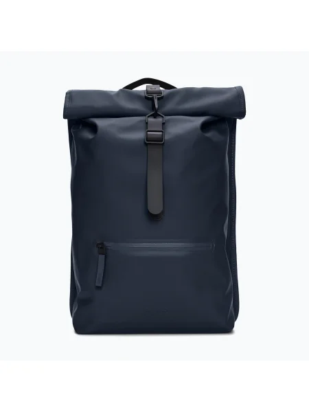 Rains hátizsák Rolltop W3 17 l navy városi hátizsák. Méret: 17 l haditengerészet