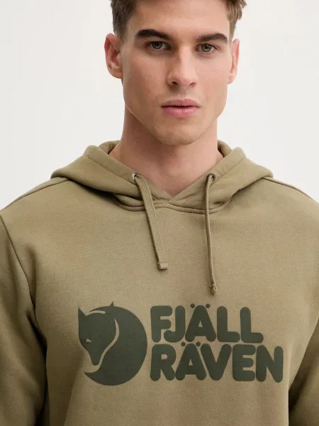 Fjallraven melegítőfelső férfi nyomott mintás kapucnis zöld