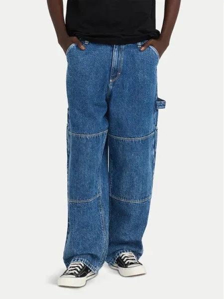 Element Blugi Big Carpenter Denim albastru