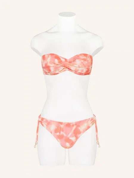 Watercult Bandeau Bikiny Sunhaze Dreams světle / krémová / tmavě oranžová červená