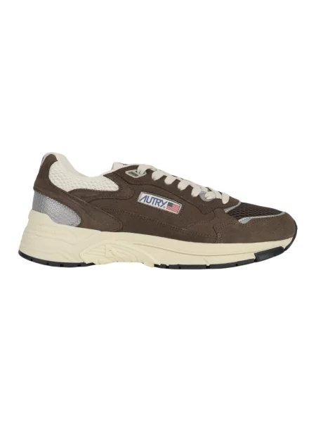 Sneakersy Autry brązowe