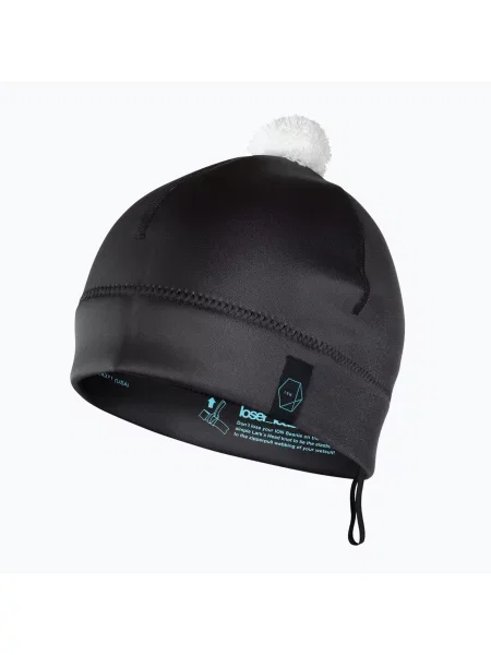 Czapka neoprenowa ION Neo Bommel black czarna