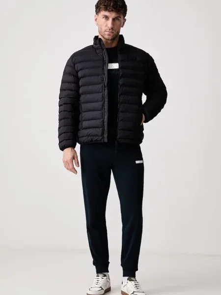 Emporio Armani prešívaná bunda pánska čierna