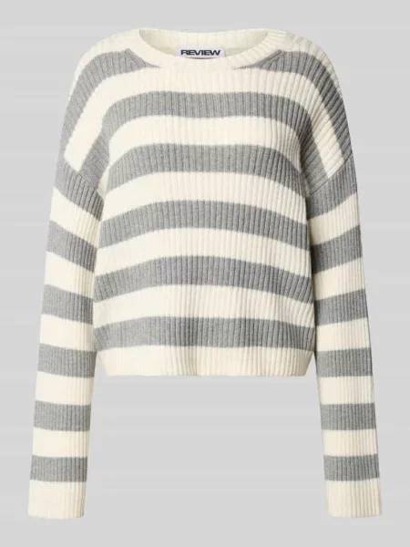Sweter z dzianiny z okrągłym dekoltem Review