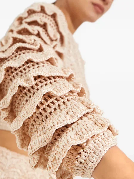 Cardigan Loveshackfancy cu volane