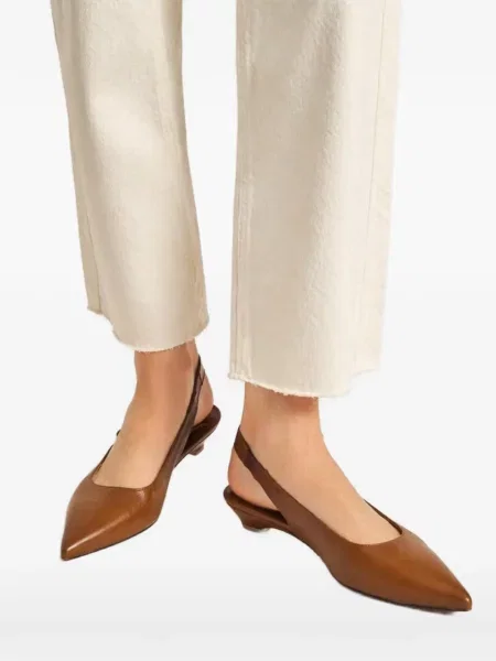 Sandale Poche Paris slingback maro