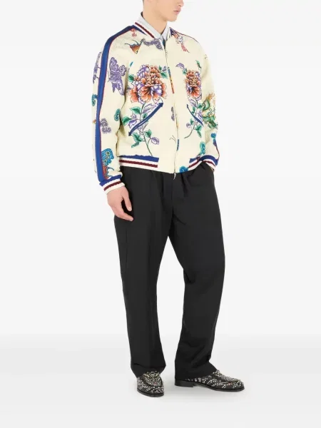 Geacă bomber Roberto Cavalli alb