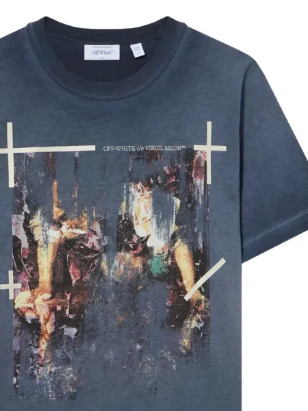 Tricou Off-white cu imagine alb