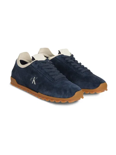 Calvin Klein Jeans Sneakersy Low Profile Runner Su Tmavomodrá modrá