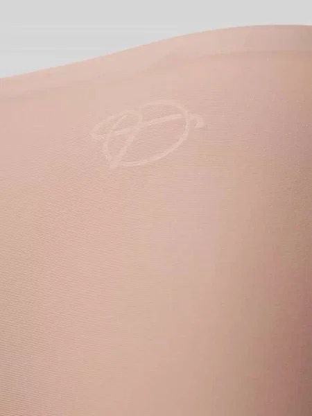 Slipy z detalem z logo Triumph brązowe