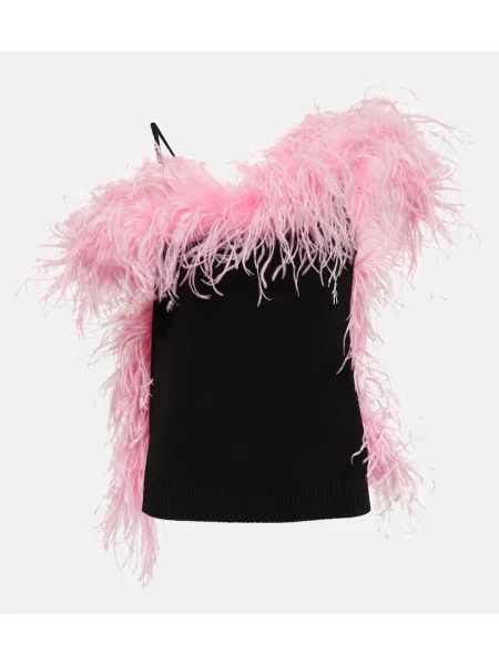 Top The Attico tricotate negru