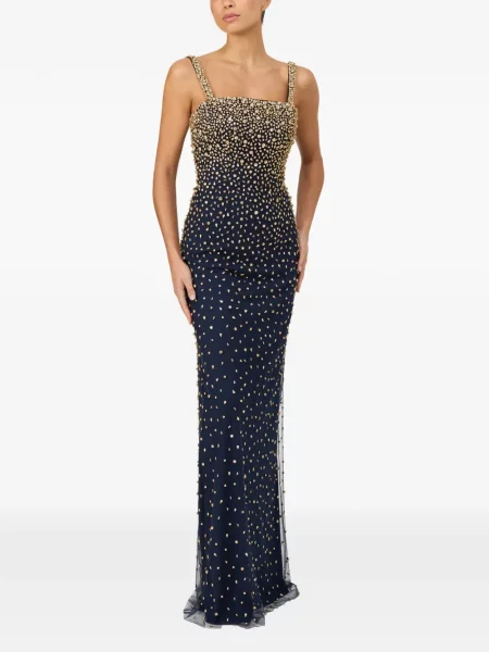 Rochie Jenny Packham de cristal albastru