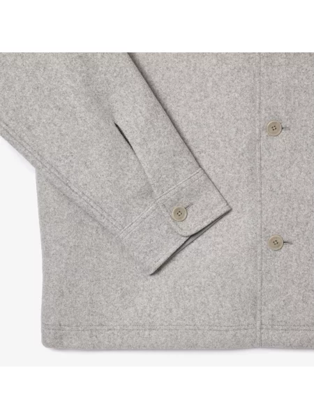 Lacoste Koszula Flanelowa Oversize szara