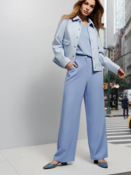 Pantaloni Marisse alb