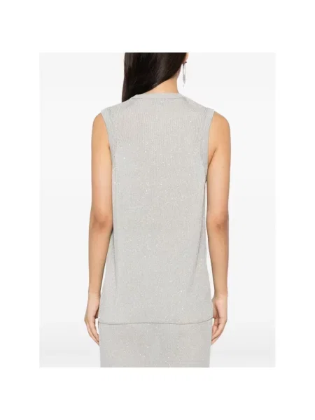 Top Tom Ford z cekinami szary