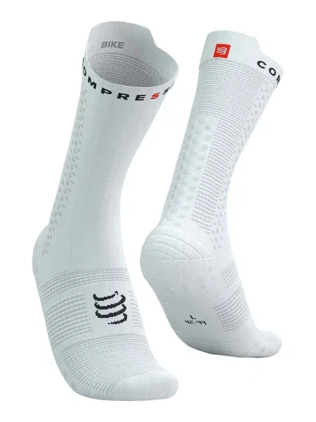Чорапи Compressport Pro Racing Socks Bike бяло