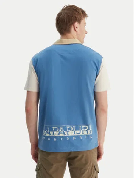 Napapijri Polo majica E-Reflect Écru