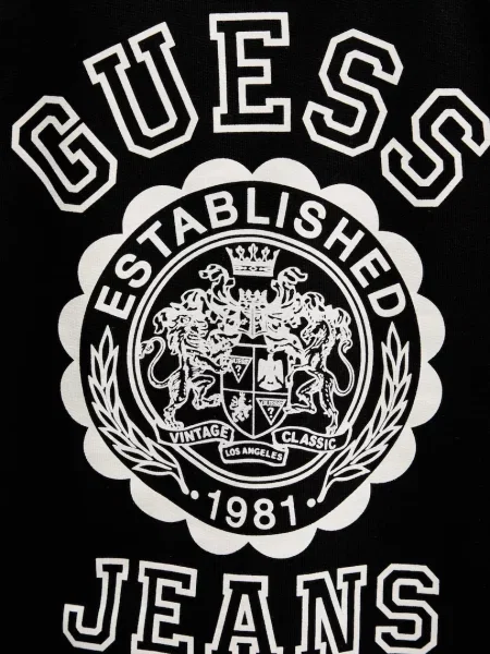 Свитер Guess Jeans с принтом черный