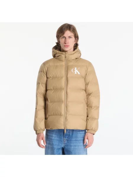 Jacheta Calvin Klein Jeans Ls Ltwt Nyln Paded H Brown S maro