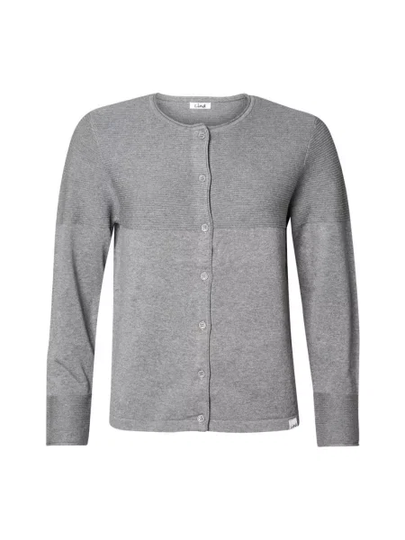 Kardigan Lind z perełkami szary