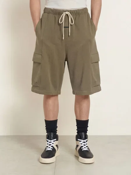 Essentials Fear Of God Cargo Kraťasy olivová