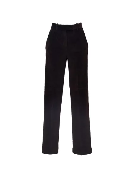 Pantaloni Circolo 1901 de catifea maro