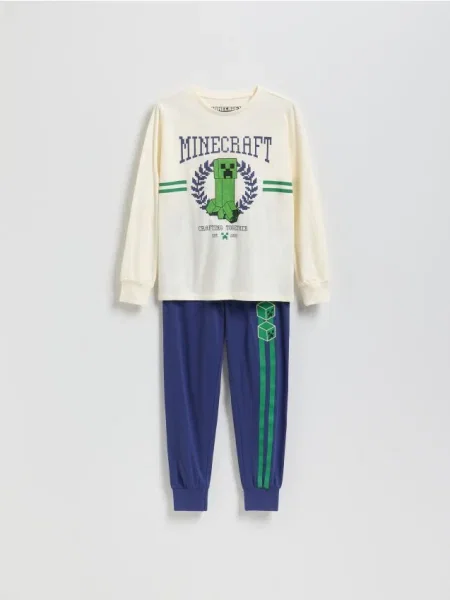 Reserved piżama Minecraft złamana biel