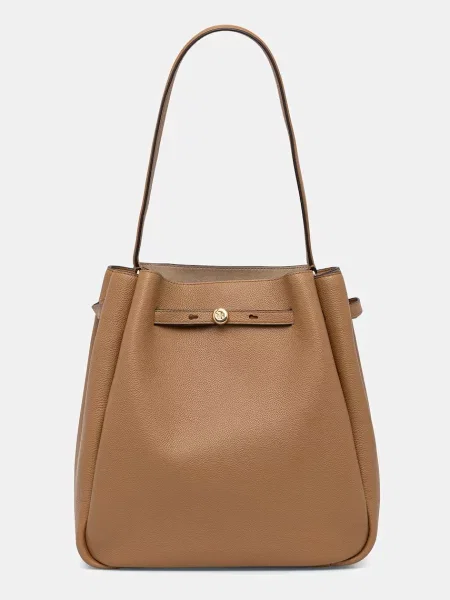 Geantă shopper Tory Burch din piele bej