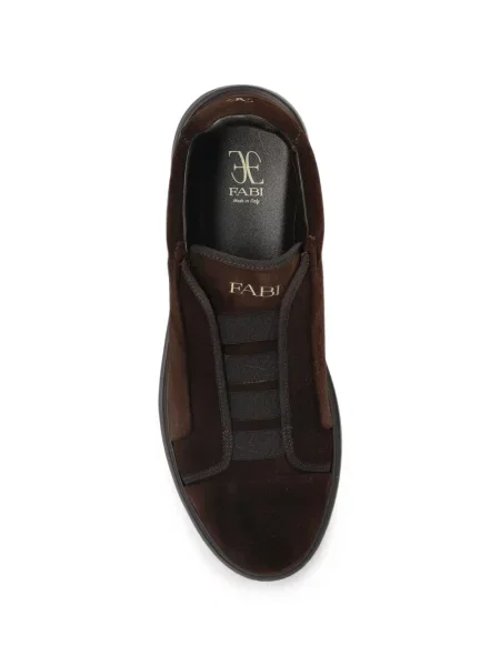Κιλότα Fabi σουέτ slip-on καφέ