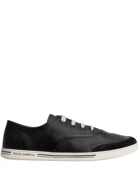 Sneakerși Dolce & Gabbana cu șireturi din piele negru