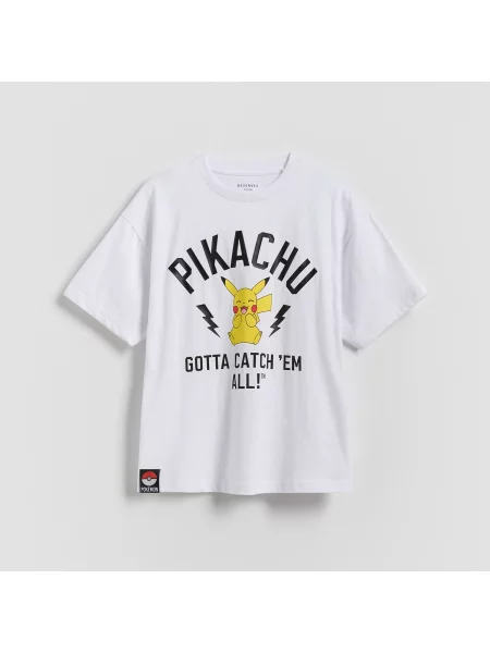 Reserved tričko Pokemon bílá